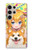 S3918 赤ちゃんコーギー犬コーギー女の子キャンディー Baby Corgi Dog Corgi Girl Candy Samsung Galaxy S24 Ultra バックケース、フリップケース・カバー