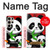 S3929 竹を食べるかわいいパンダ Cute Panda Eating Bamboo Samsung Galaxy S24 Ultra バックケース、フリップケース・カバー