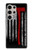 S3958 消防士の斧の旗 Firefighter Axe Flag Samsung Galaxy S24 Ultra バックケース、フリップケース・カバー