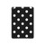 S2299 黒い水玉 Black Polka Dots iPad 10.2 (2021,2020,2019), iPad 9 8 7 タブレットケース