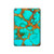 S2688 アクアターコイズ宝石グラフィックプリント Aqua Copper Turquoise Gemstone Graphic Printed iPad 10.2 (2021,2020,2019), iPad 9 8 7 タブレットケース