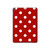 S2951 赤の水玉 Red Polka Dots iPad 10.2 (2021,2020,2019), iPad 9 8 7 タブレットケース