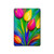 S3926 カラフルなチューリップの油絵 Colorful Tulip Oil Painting iPad 10.2 (2021,2020,2019), iPad 9 8 7 タブレットケース