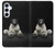 S0878 黒いくま Black Bear Samsung Galaxy A55 5G バックケース、フリップケース・カバー
