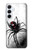 S2386 クロゴケグモ Black Widow Spider Samsung Galaxy A55 5G バックケース、フリップケース・カバー
