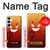 S2454 可愛い赤い小悪魔漫画 Red Cute Little Devil Cartoon Samsung Galaxy A55 5G バックケース、フリップケース・カバー