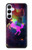 S2486 虹色ユニコーン星雲スペース Rainbow Unicorn Nebula Space Samsung Galaxy A55 5G バックケース、フリップケース・カバー