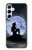 S2668 マーメイドシルエット月の夜 Mermaid Silhouette Moon Night Samsung Galaxy A55 5G バックケース、フリップケース・カバー