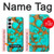 S2688 アクアターコイズ宝石グラフィックプリント Aqua Copper Turquoise Gemstone Graphic Printed Samsung Galaxy A55 5G バックケース、フリップケース・カバー