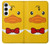 S2760 イエロー アヒル タキシード 漫画 Yellow Duck Tuxedo Cartoon Samsung Galaxy A55 5G バックケース、フリップケース・カバー