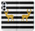 S2794 黒と白のストライプ 金の鹿 Black and White Striped Deer Gold Sparkles Samsung Galaxy A55 5G バックケース、フリップケース・カバー