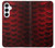 S2879 レッドアロワナのスケール Red Arowana Fish Scale Samsung Galaxy A55 5G バックケース、フリップケース・カバー