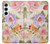 S3035 花 Sweet Flower Painting Samsung Galaxy A55 5G バックケース、フリップケース・カバー