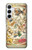 S3145 コンステレーションスタースカイマップ Antique Constellation Star Sky Map Samsung Galaxy A55 5G バックケース、フリップケース・カバー