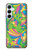 S3273 フラワーラインアートパターン Flower Line Art Pattern Samsung Galaxy A55 5G バックケース、フリップケース・カバー