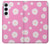 S3500 ピンクの花柄 Pink Floral Pattern Samsung Galaxy A55 5G バックケース、フリップケース・カバー