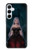 S3847 リリス 花嫁 ゴシック女 スカル死神 Lilith Devil Bride Gothic Girl Skull Grim Reaper Samsung Galaxy A55 5G バックケース、フリップケース・カバー