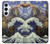 S3851 アートの世界 ヴァンゴッホ 北斎 ダヴィンチ World of Art Van Gogh Hokusai Da Vinci Samsung Galaxy A55 5G バックケース、フリップケース・カバー