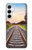 S3866 鉄道直線線路 Railway Straight Train Track Samsung Galaxy A55 5G バックケース、フリップケース・カバー