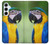 S3888 コンゴウインコの顔の鳥 Macaw Face Bird Samsung Galaxy A55 5G バックケース、フリップケース・カバー