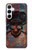 S3895 海賊スカルメタル Pirate Skull Metal Samsung Galaxy A55 5G バックケース、フリップケース・カバー