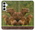S3917 カピバラの家族 巨大モルモット Capybara Family Giant Guinea Pig Samsung Galaxy A55 5G バックケース、フリップケース・カバー
