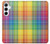 S3942 LGBTQ レインボーチェック柄タータンチェック LGBTQ Rainbow Plaid Tartan Samsung Galaxy A55 5G バックケース、フリップケース・カバー