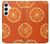 S3946 オレンジのシームレスなパターン Seamless Orange Pattern Samsung Galaxy A55 5G バックケース、フリップケース・カバー