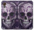 S3582 紫の頭蓋骨 Purple Sugar Skull Samsung Galaxy Xcover7 バックケース、フリップケース・カバー