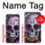 S3582 紫の頭蓋骨 Purple Sugar Skull Samsung Galaxy Xcover7 バックケース、フリップケース・カバー