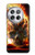 S0863 地獄火スカル Hell Fire Skull OnePlus 12 バックケース、フリップケース・カバー