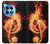 S0493 音楽ノート火災 Music Note Burn OnePlus 12R バックケース、フリップケース・カバー