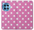 S2358 ピンクの水玉 Pink Polka Dots OnePlus 12R バックケース、フリップケース・カバー