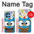 S2521 可愛いオタクフクロウ漫画 Cute Nerd Owl Cartoon OnePlus 12R バックケース、フリップケース・カバー