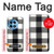 S2842 ブラックとホワイトバッファローチェック柄 Black and White Buffalo Check Pattern OnePlus 12R バックケース、フリップケース・カバー