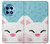 S3542 かわいい猫漫画 Cute Cat Cartoon OnePlus 12R バックケース、フリップケース・カバー