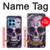 S3582 紫の頭蓋骨 Purple Sugar Skull OnePlus 12R バックケース、フリップケース・カバー