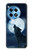 S3693 グリムホワイトウルフ満月 Grim White Wolf Full Moon OnePlus 12R バックケース、フリップケース・カバー