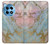 S3717 ローズゴールドブルーパステル大理石グラフィックプリント Rose Gold Blue Pastel Marble Graphic Printed OnePlus 12R バックケース、フリップケース・カバー