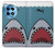S3825 漫画のサメの海のダイビング Cartoon Shark Sea Diving OnePlus 12R バックケース、フリップケース・カバー