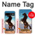 S0934 黒野生馬 Wild Black Horse Google Pixel 8a バックケース、フリップケース・カバー