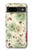 S2179 ヴィンテージ花のパターン Flower Floral Vintage Art Pattern Google Pixel 8a バックケース、フリップケース・カバー