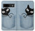 S2641 ポケット黒猫 Pocket Black Cat Google Pixel 8a バックケース、フリップケース・カバー