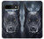S3168 ドイツのシェパード・ブラック・ドッグ German Shepherd Black Dog Google Pixel 8a バックケース、フリップケース・カバー