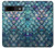 S3809 人魚の鱗 Mermaid Fish Scale Google Pixel 8a バックケース、フリップケース・カバー