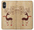 S3081 トナカイ Wooden Raindeer Graphic Printed Sony Xperia 10 VI バックケース、フリップケース・カバー