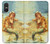 S3184 リトルマーメイドの絵画 Little Mermaid Painting Sony Xperia 10 VI バックケース、フリップケース・カバー