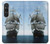 S1096 海で帆船 Sailing Ship in an Ocean Sony Xperia 1 VI バックケース、フリップケース・カバー