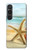 S1117 ビーチのヒトデ Starfish on the Beach Sony Xperia 1 VI バックケース、フリップケース・カバー