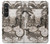 S1681 スチームパンク 図面 Steampunk Drawing Sony Xperia 1 VI バックケース、フリップケース・カバー